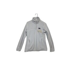 Patagonia Re-Tool Snap-T Pullover Womens Medium White Fleece Snap Neck Jacket